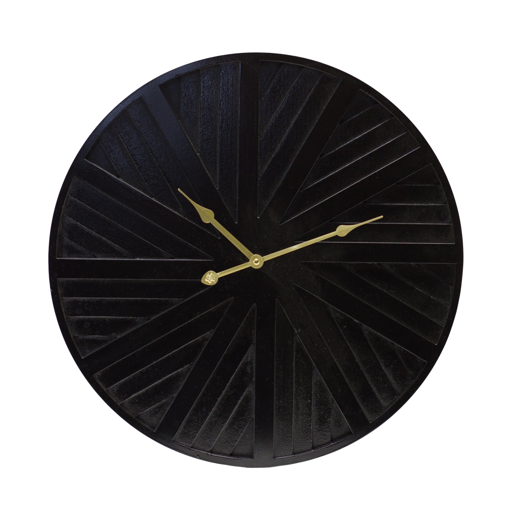 Wall Clock 19.5”D Wood 1 AA Battery, Not Included