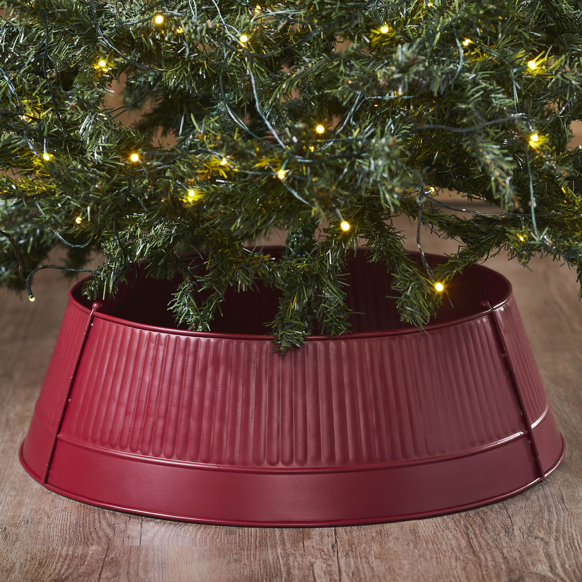 Metal Tree Collar Burgundy