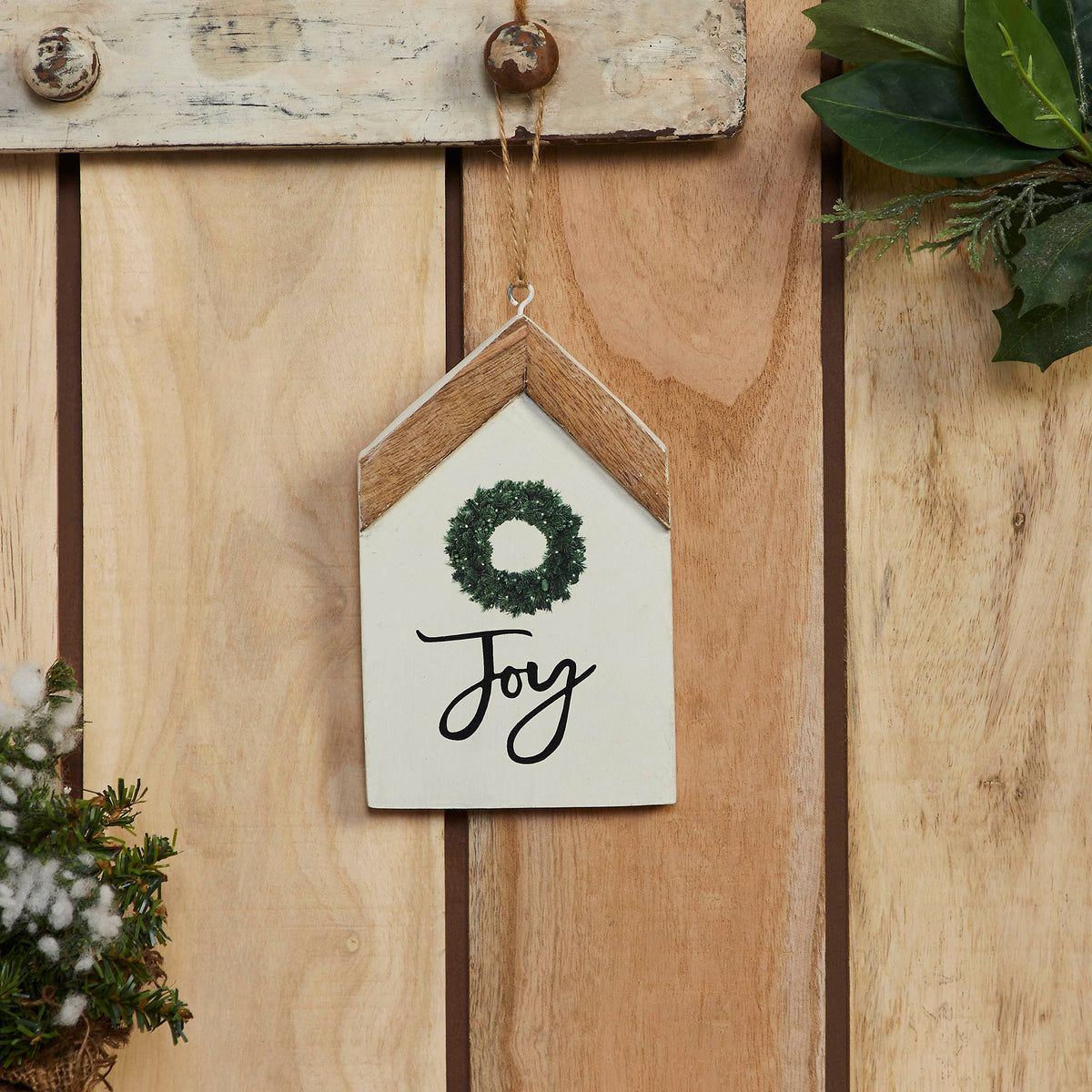 Joy Wreath Hanging Ornament