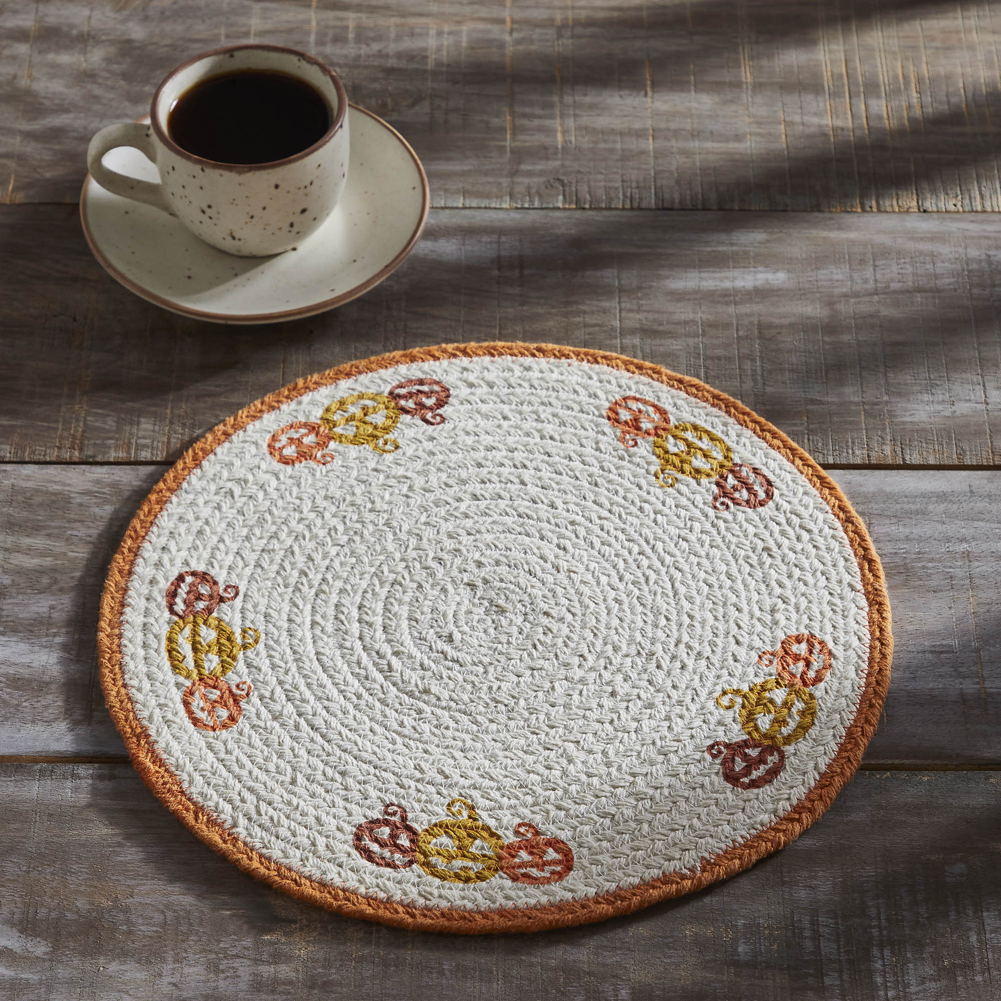 Farmhouse Rustic Halloween Stencil Trivet Country Kitchen Hot Pad & Fall Table Decor