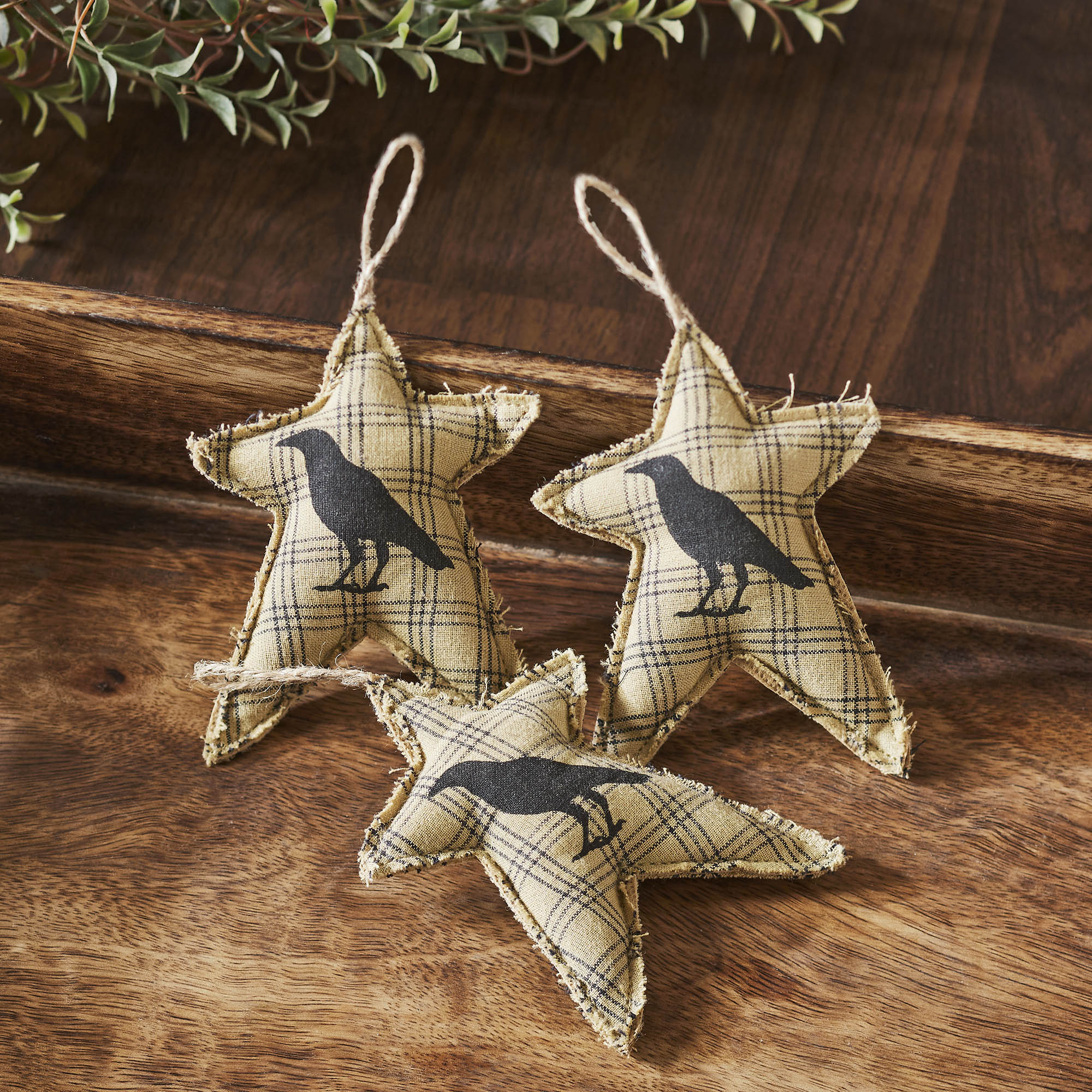 Raven Harvest Primitive Star Bowl Filler Set of 3 (4x3in) Rustic Farmhouse Country Home Decor Accents