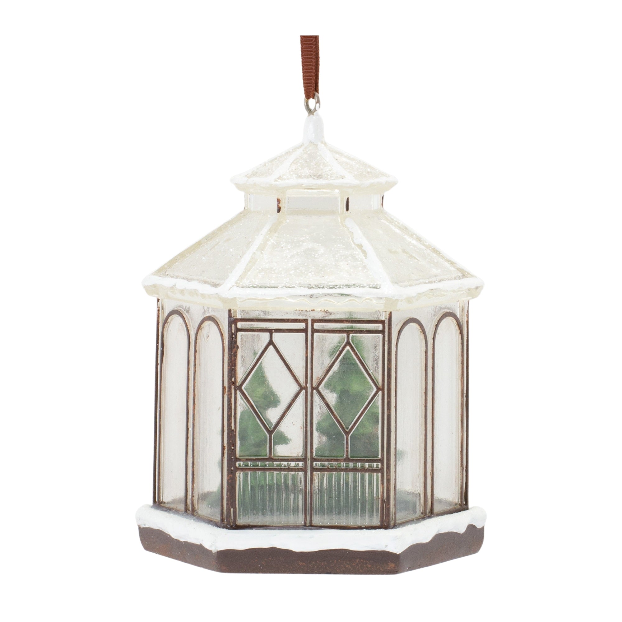 Gazebo Ornament 5.5”H Resin