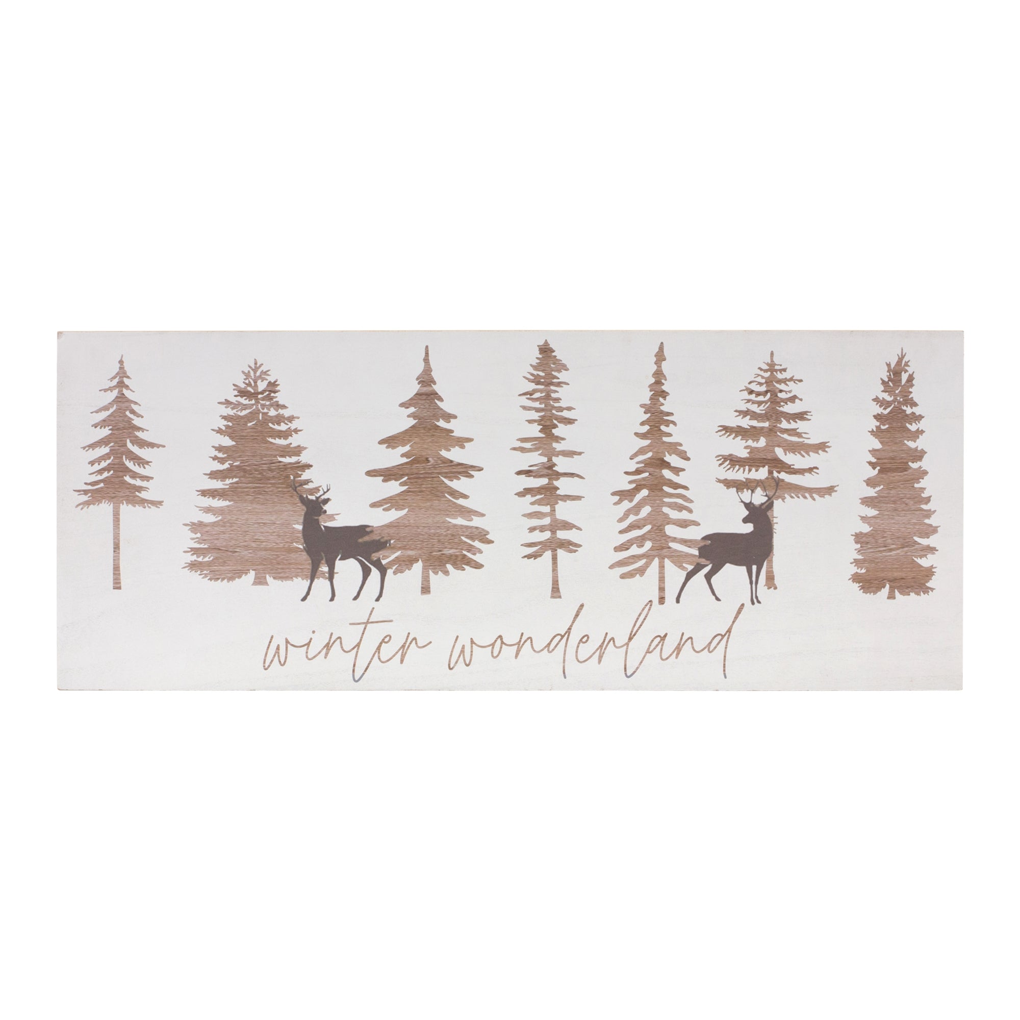 Winter Wonderland Sign 30"L x 11.75"H Wood