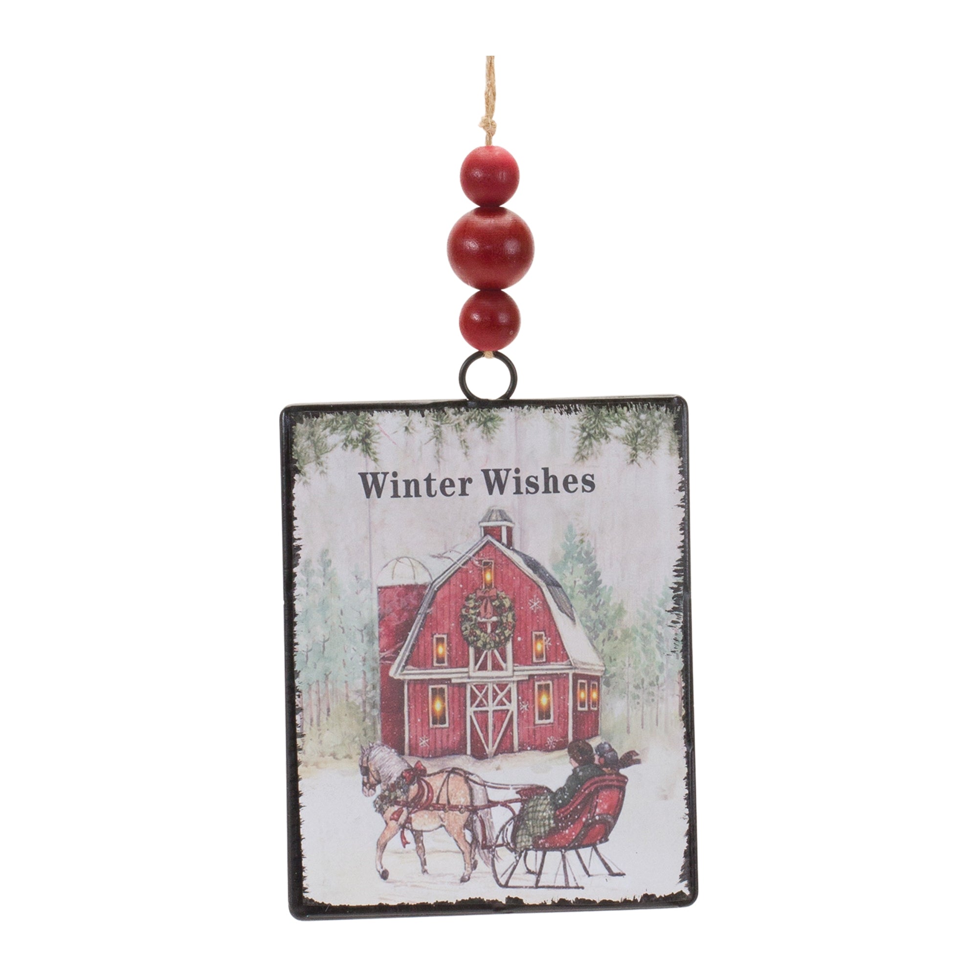 Ornament 6.25”H Metal