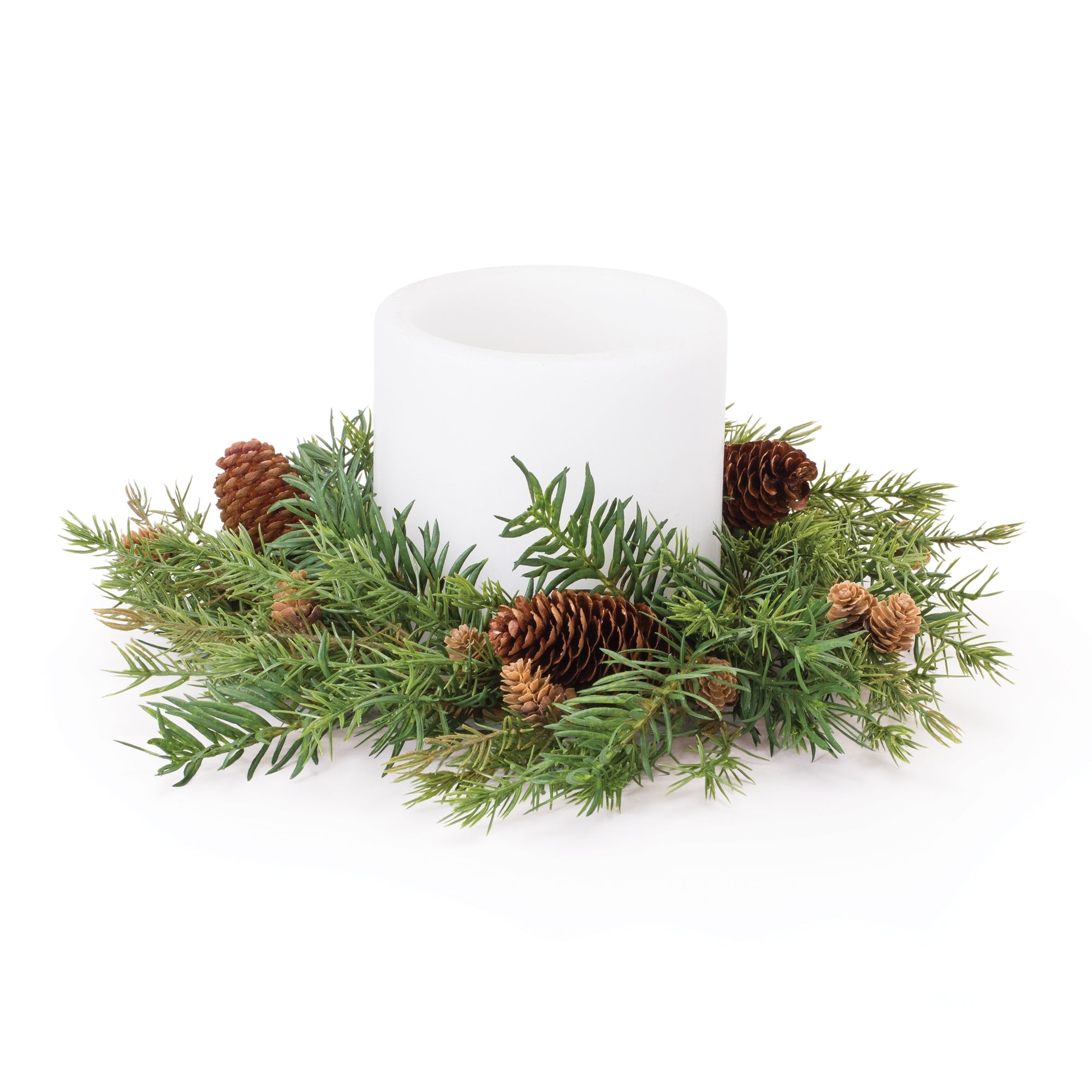 Pine Candle Ring 15"D (Fits a 6" Candle)