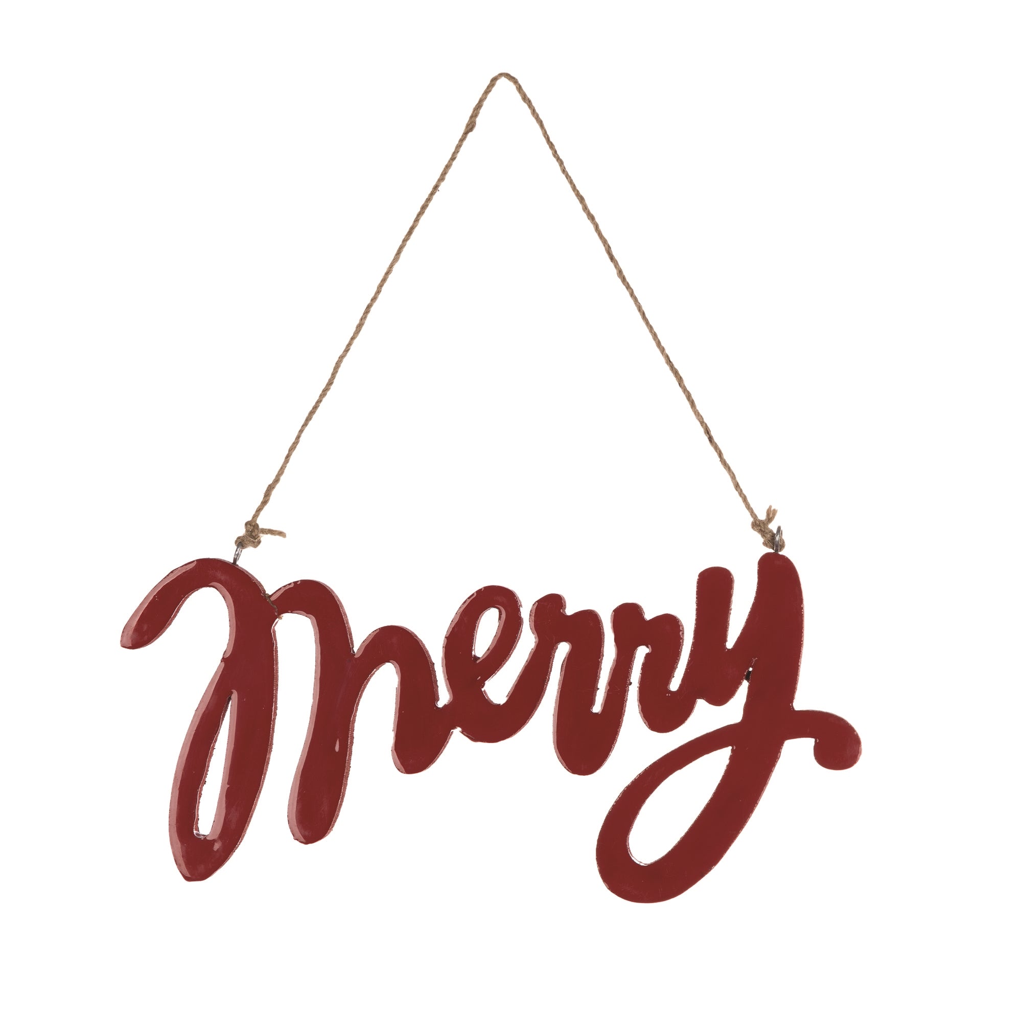 Merry Sign 11"L x 5.25"H Wood