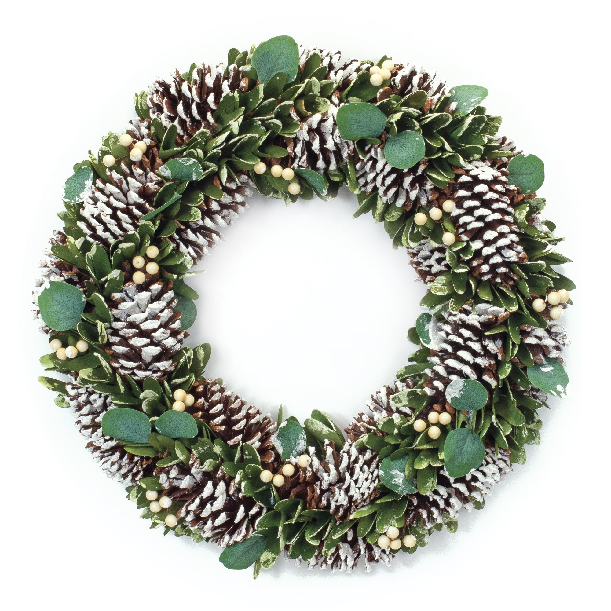 Cone and Berry Wreath 20”D Foam/Cone