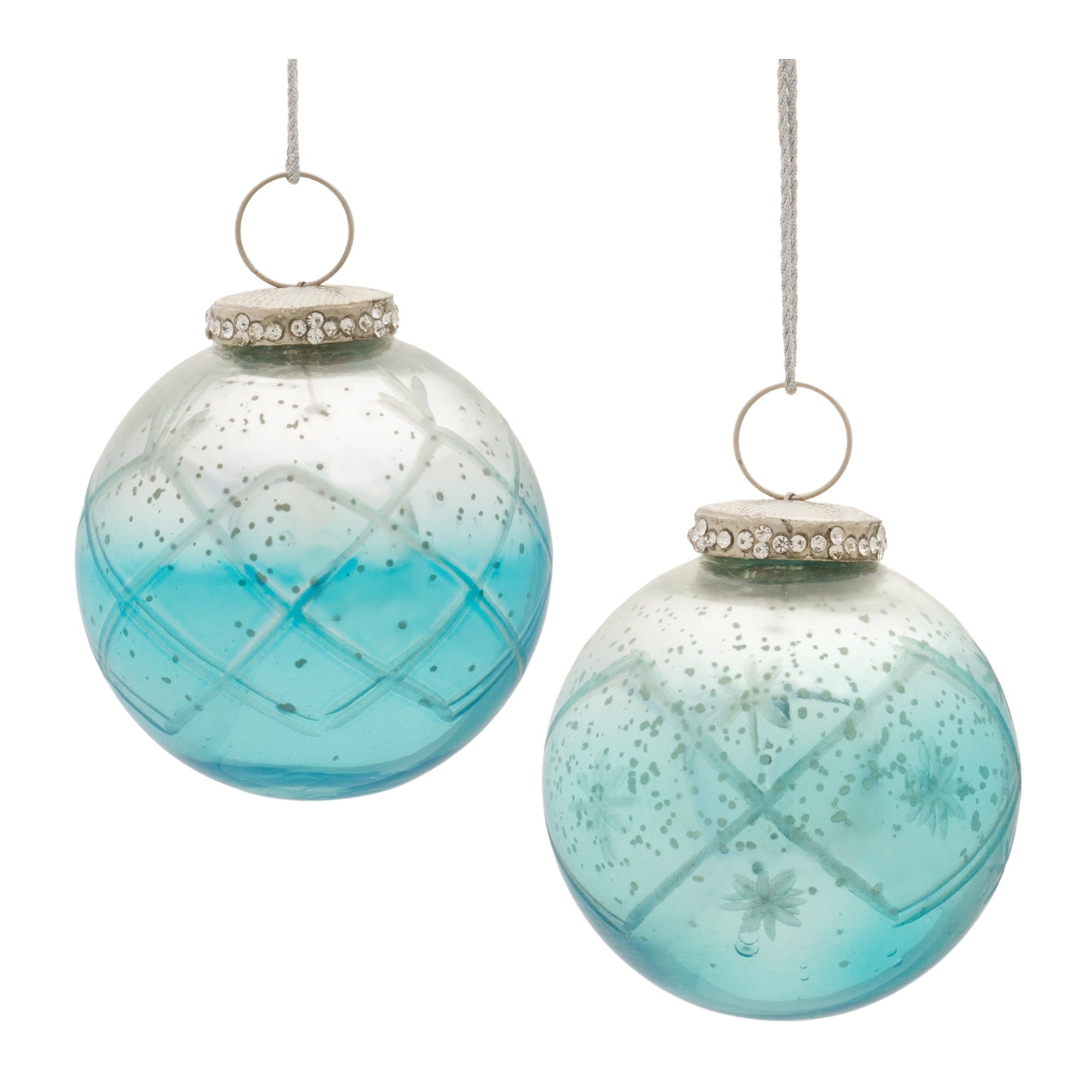 Ornament (2 Asst) 3”D Glass