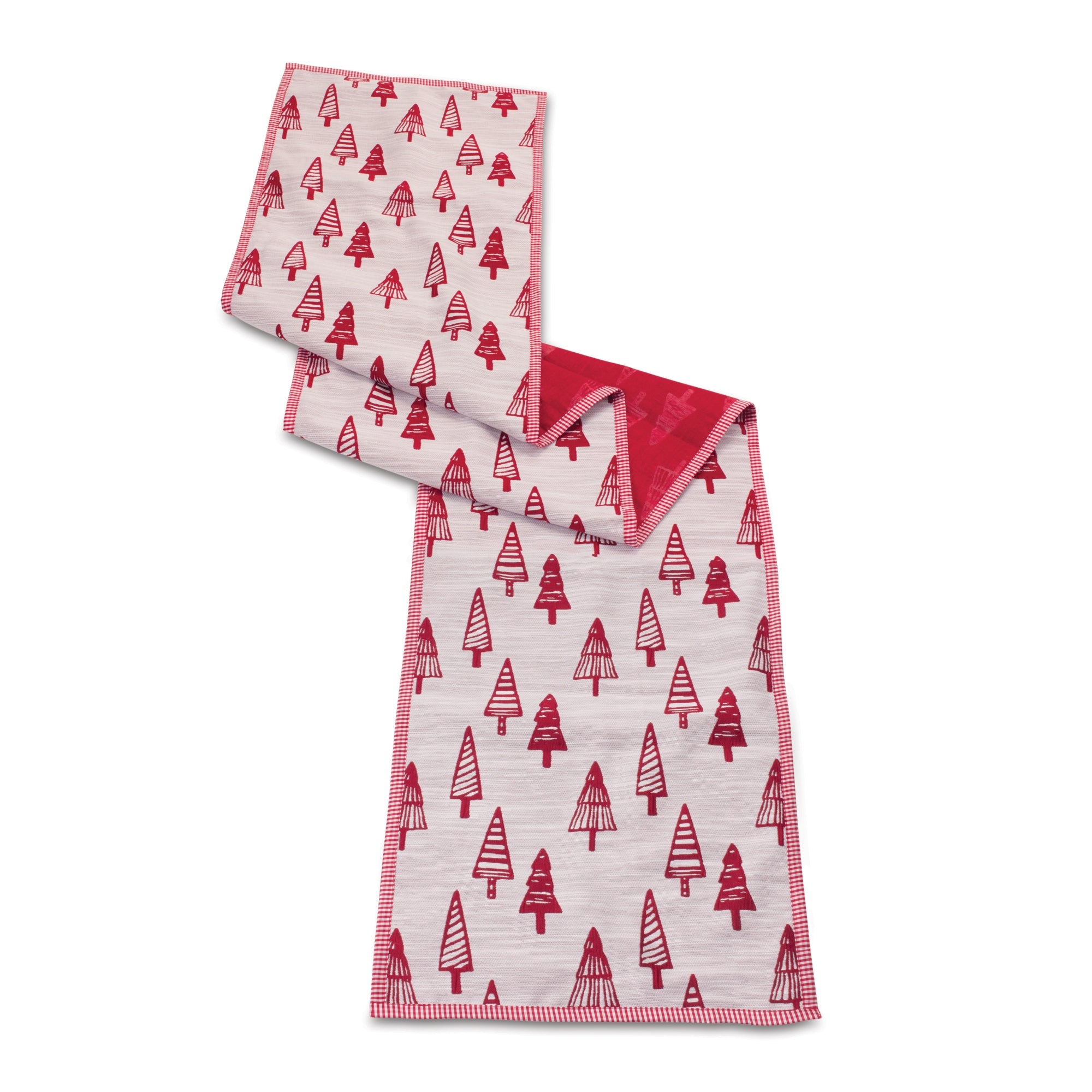 Table Runner w/Trees 72"L x 14"W Polyester