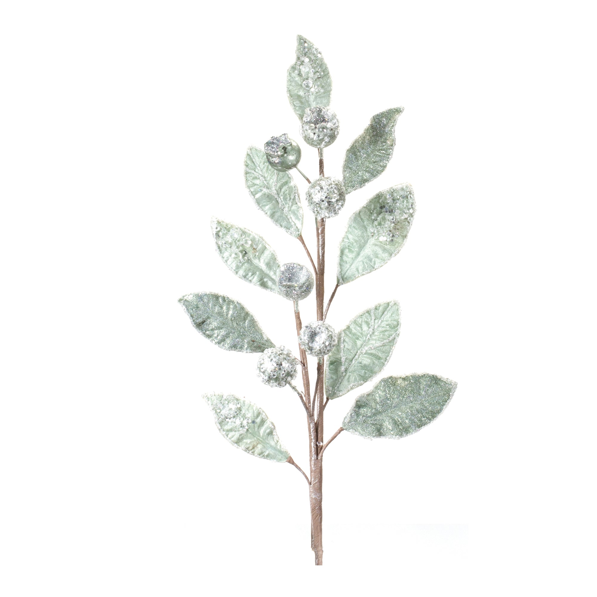 Leaf and Pod Spray 29”H Polyester