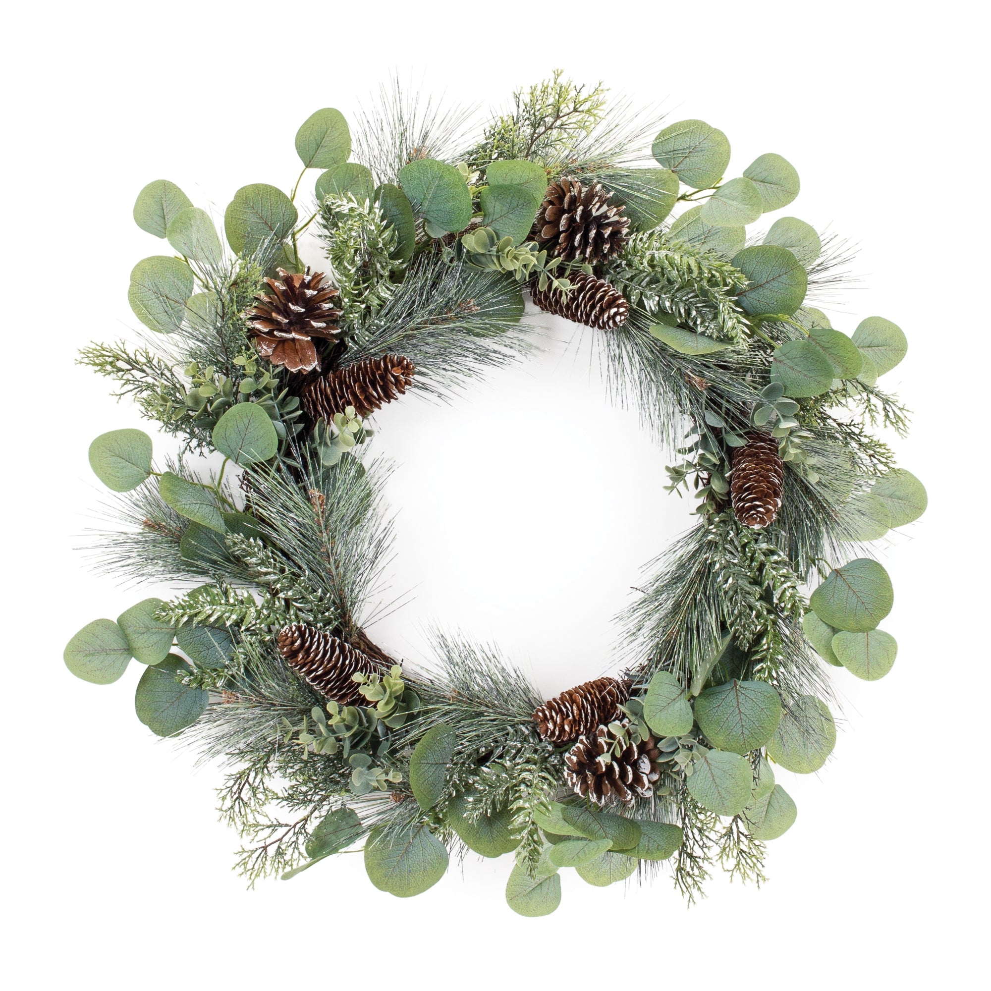 Pine and Eucalyptus Wreath 25”D /Polyester