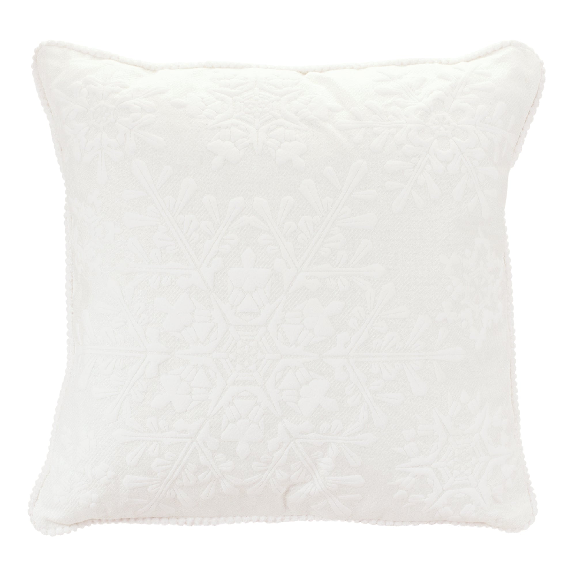 Snowflake Pillow 17”SQ Polyester