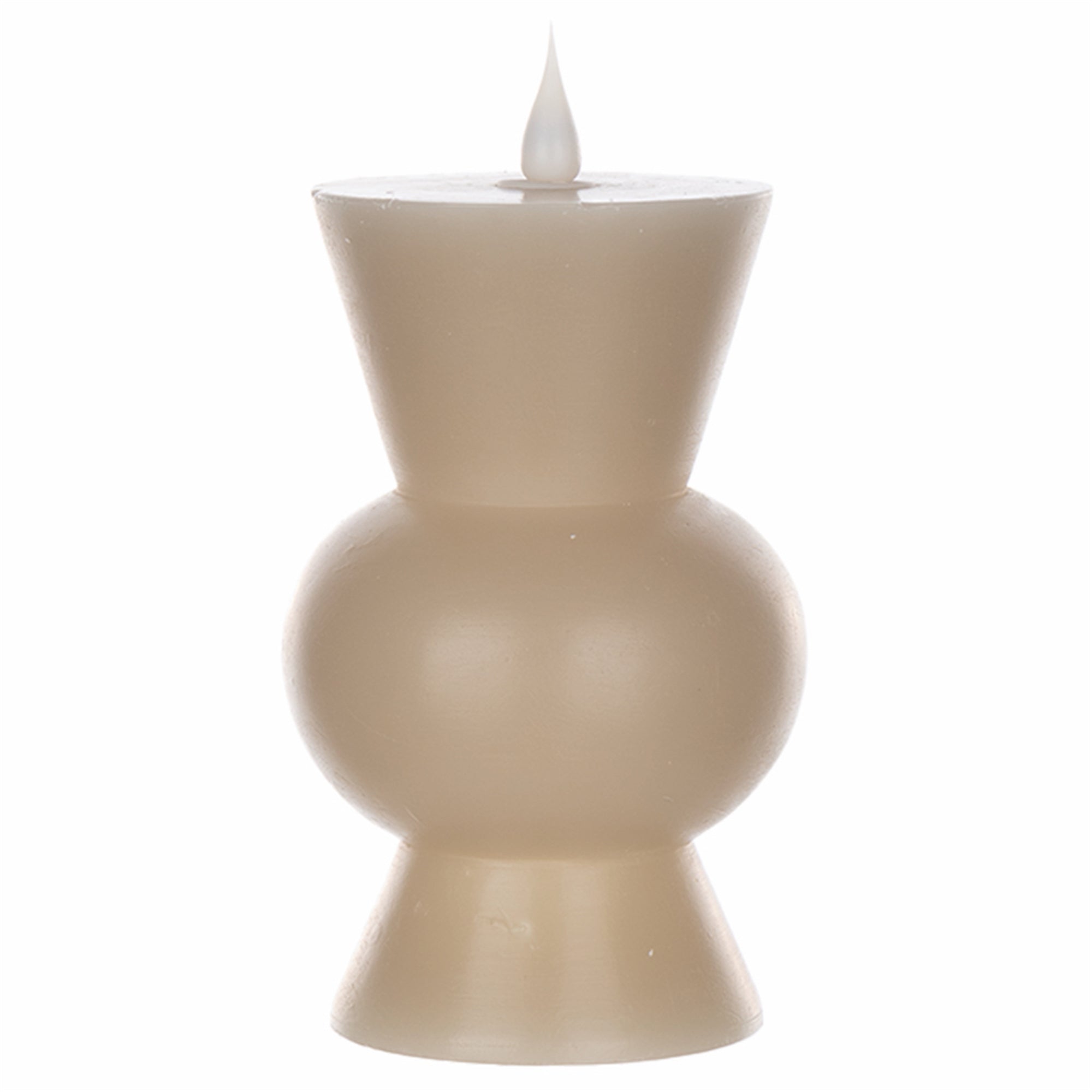 Simplux LED Designer Candle w/4 and 8 Hr Timer 3.5" x 5.5"H Wax/ (Requires 2 AA Batteries, No