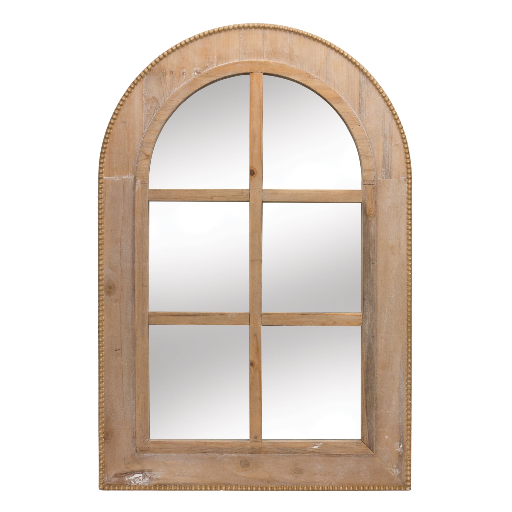 Wall Mirror 23.75"l X 35.5"H Wood/Mirror