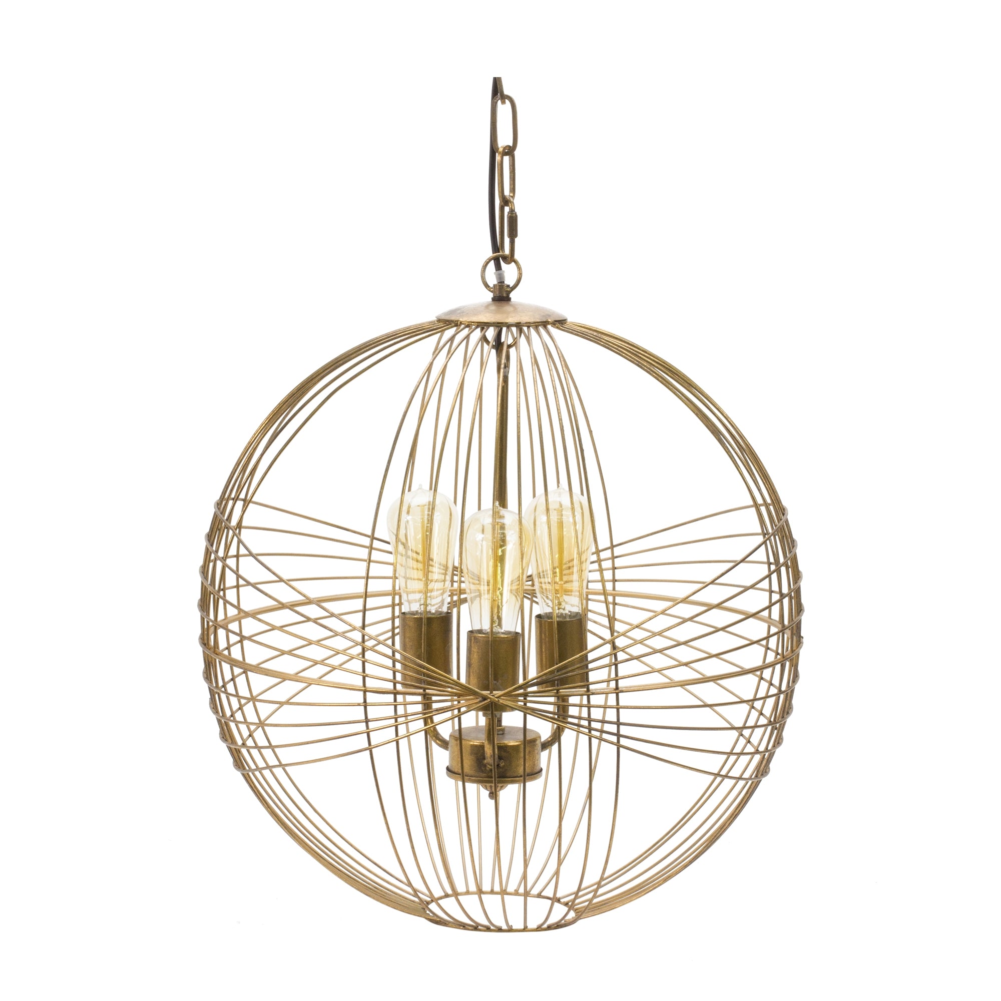 Hanging Lamp 20"D x 21"H Iron Max 60W