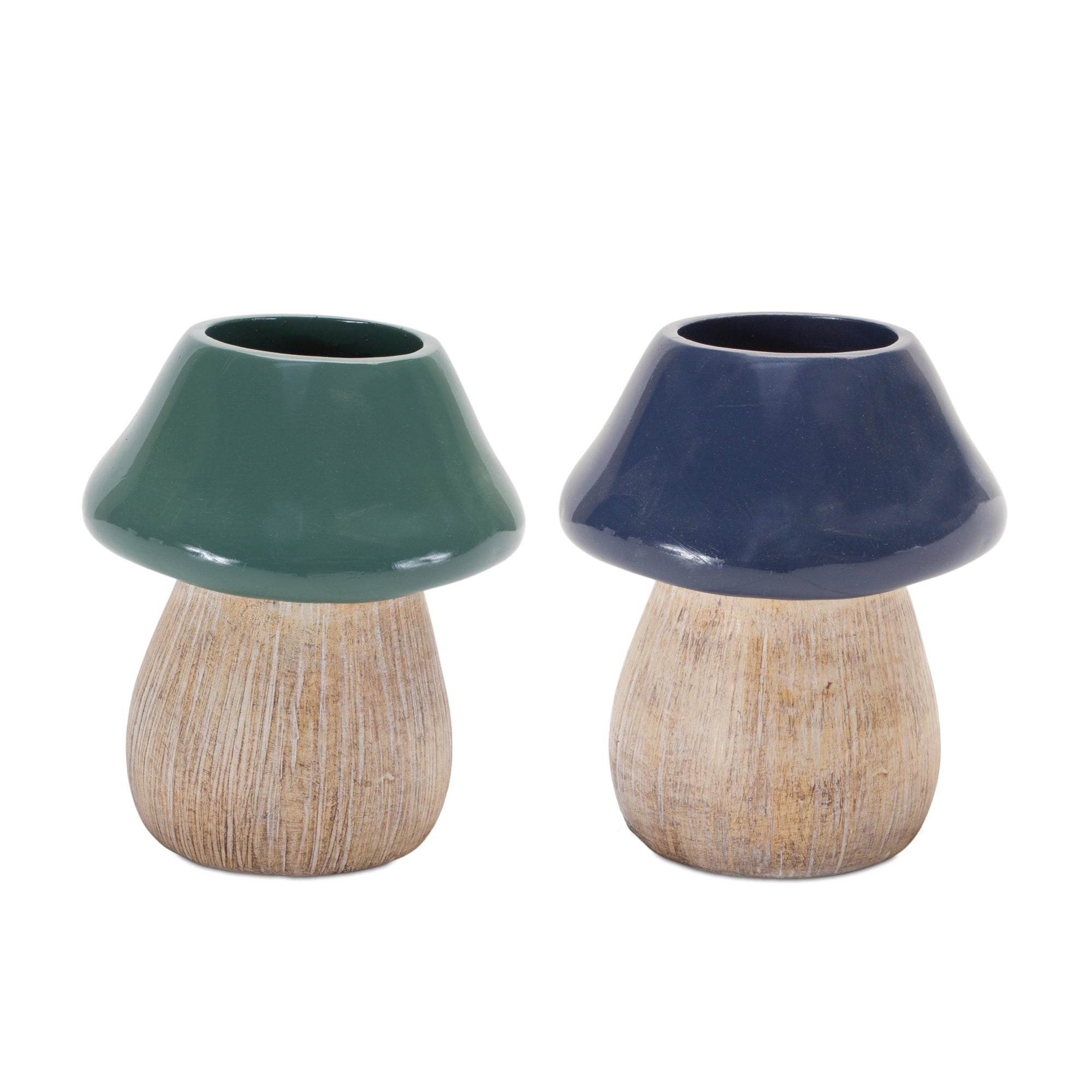 Mushroom Planter (2 Asst) 5.5”H Resin