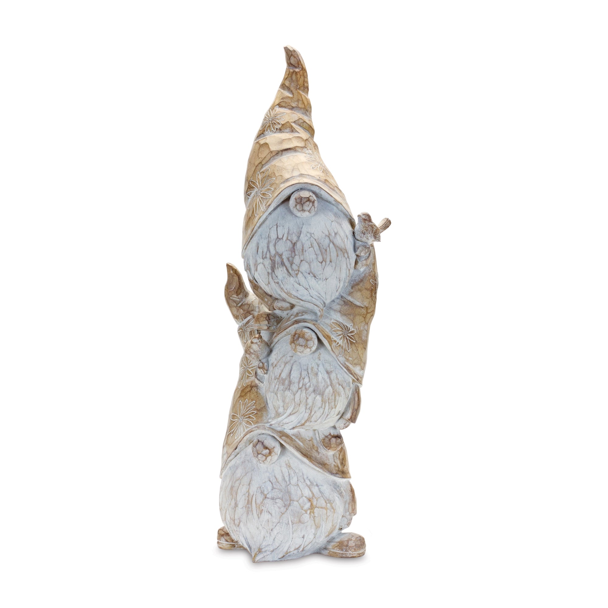 Triple Gnome Stack 23”H Resin