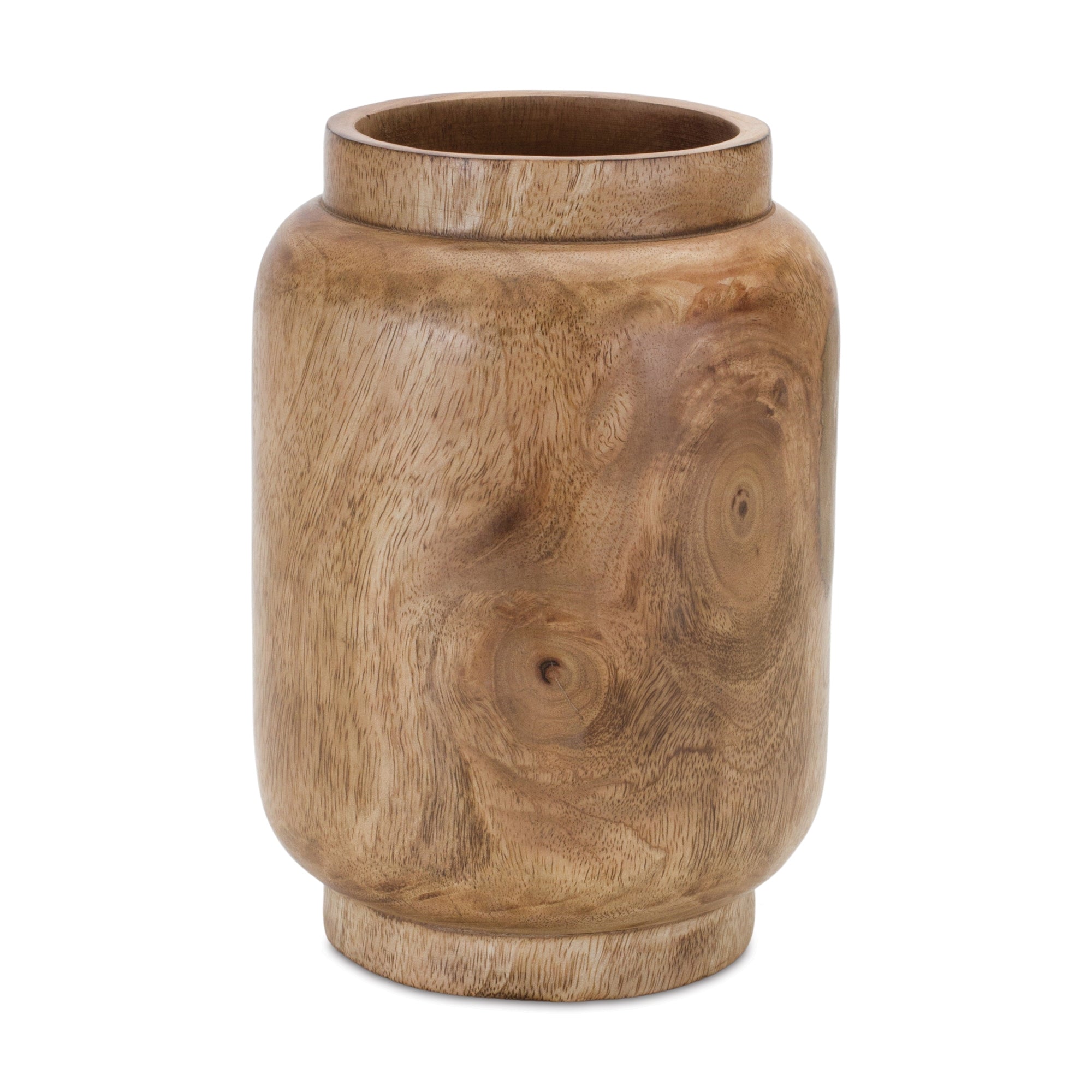 Vase 8”H Wood
