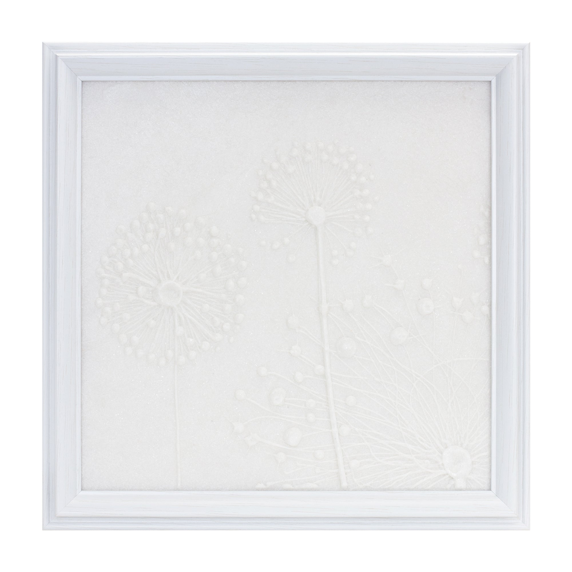 Dandelion Plaque 18.25”SQ Resin
