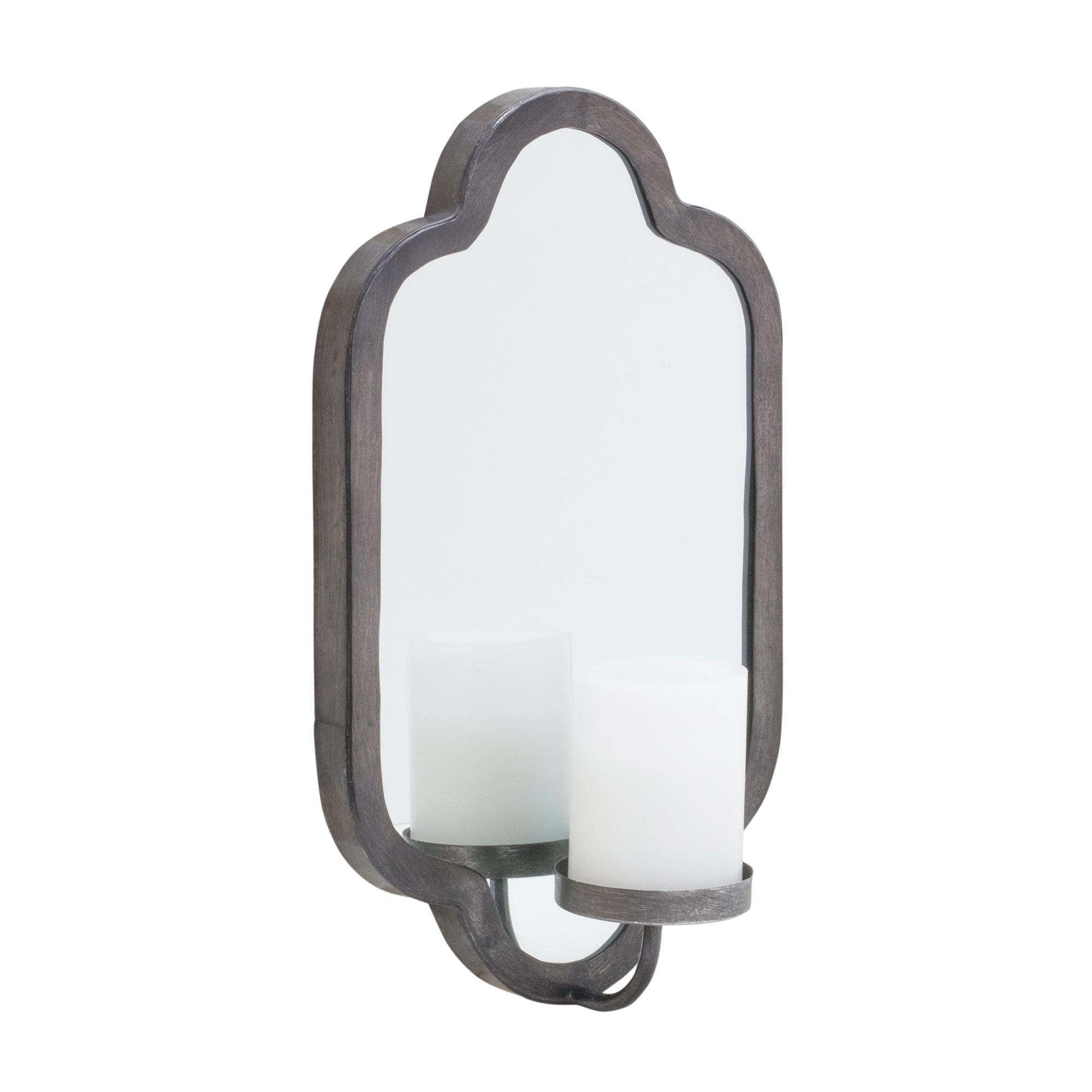 Mirror Wall Sconce 9.25"L x 15.75"H Iron/Glass