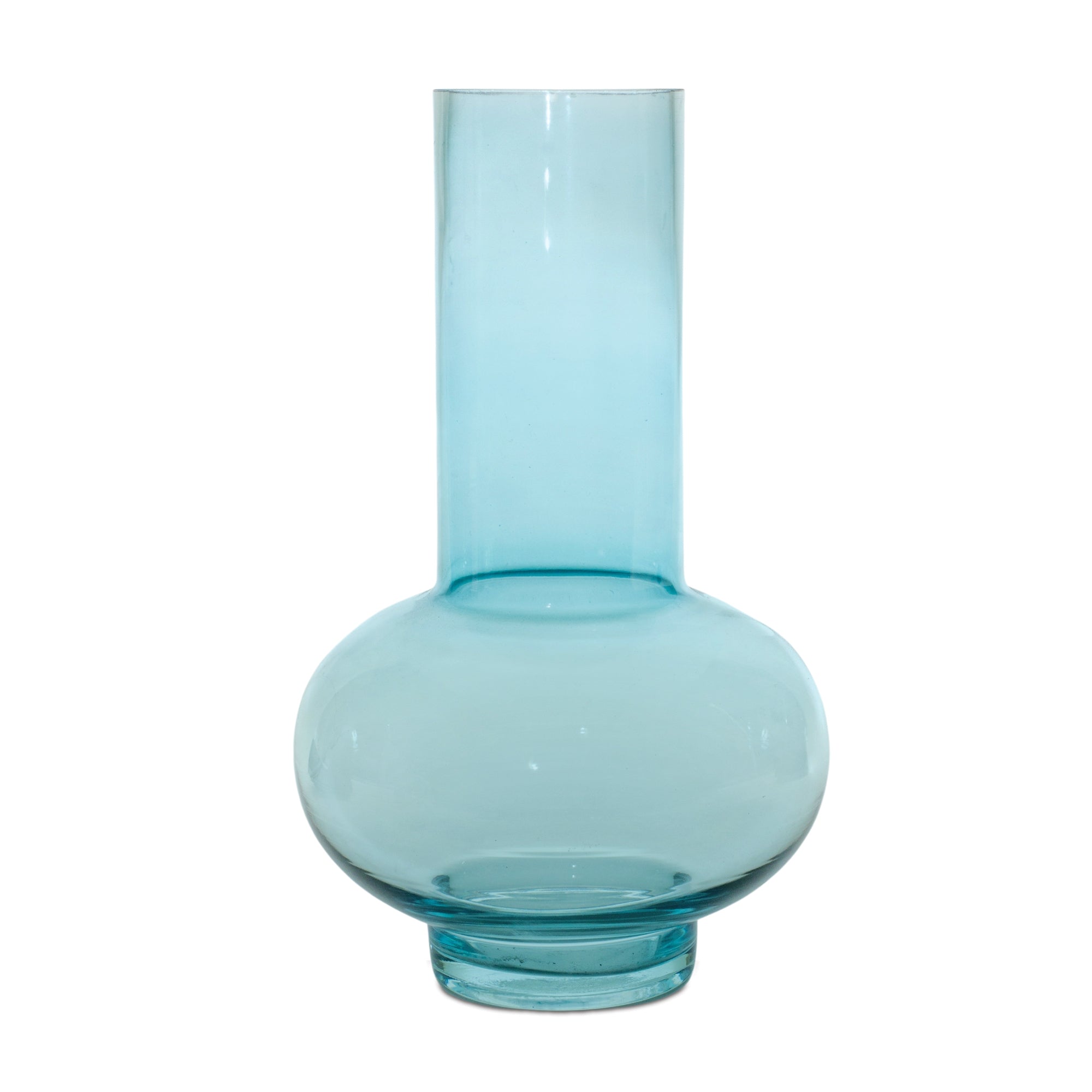 Vase 7"D x 11.75"H Glass