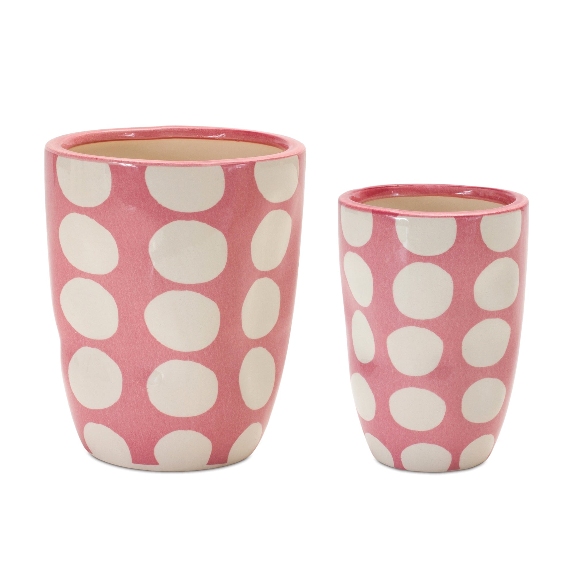 Pot (Set of 2) 3"D x 4.25"H, 4"D x 5"H Dolomite