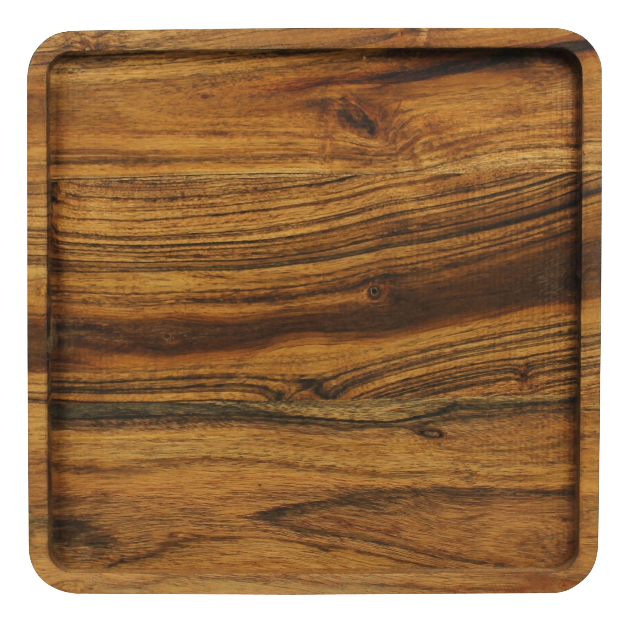 Square Tray, Acacia Wood - Lrg