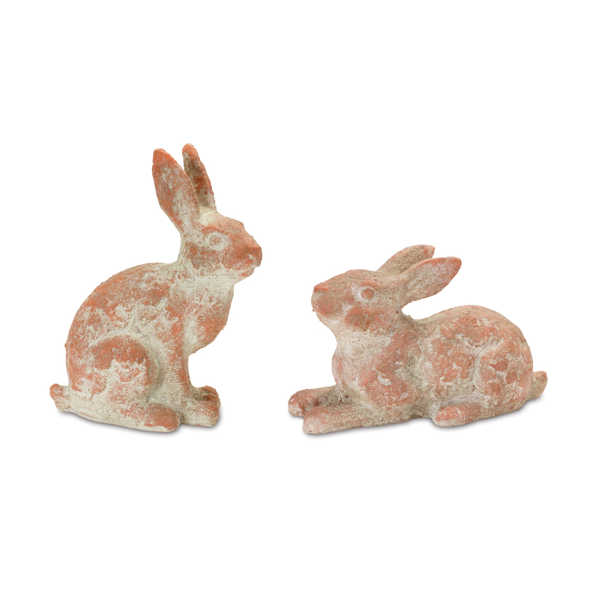 Rabbit (2 Asst) 12.25"L x 7.5"H, 7.5"L x 12.5"H Resin