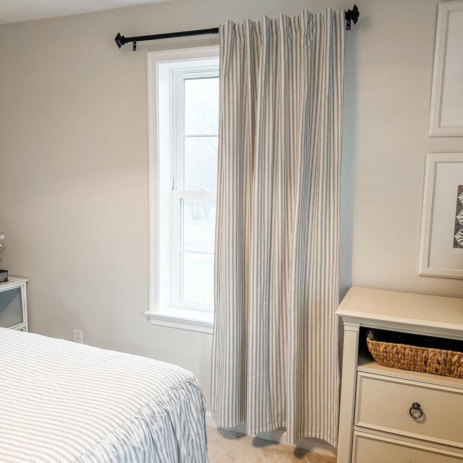 Timeless Ticking Gray Blackout Panel