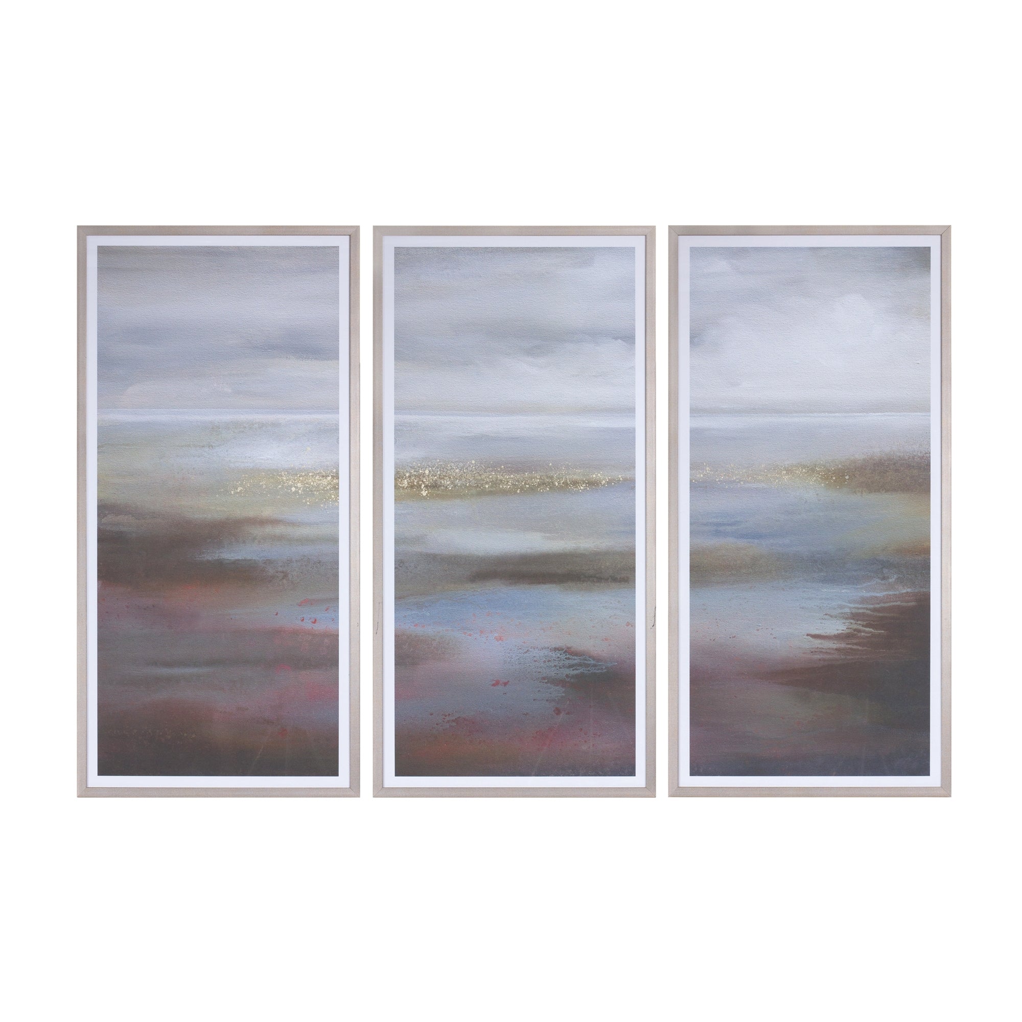 Framed Landscape Triptych (3 Asst) 19.5"L x 39.25"H (each panel) /Paper