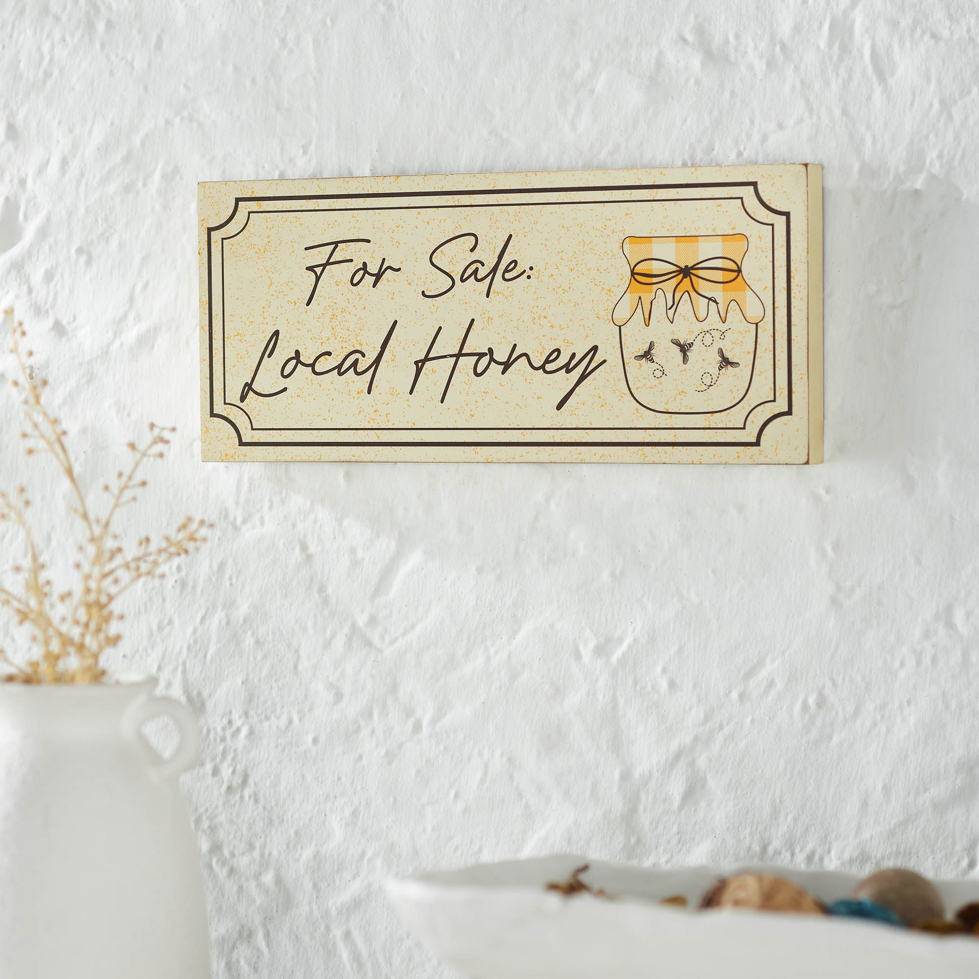 Buzzy Bees For Sale Local Honey MDF Wall Sign