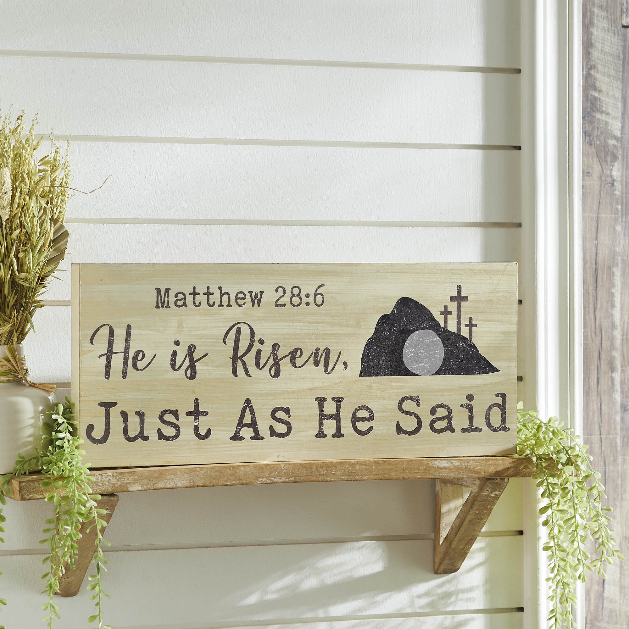Celebrate Grace He Is Risen Just As He Said MDF Wall Sign