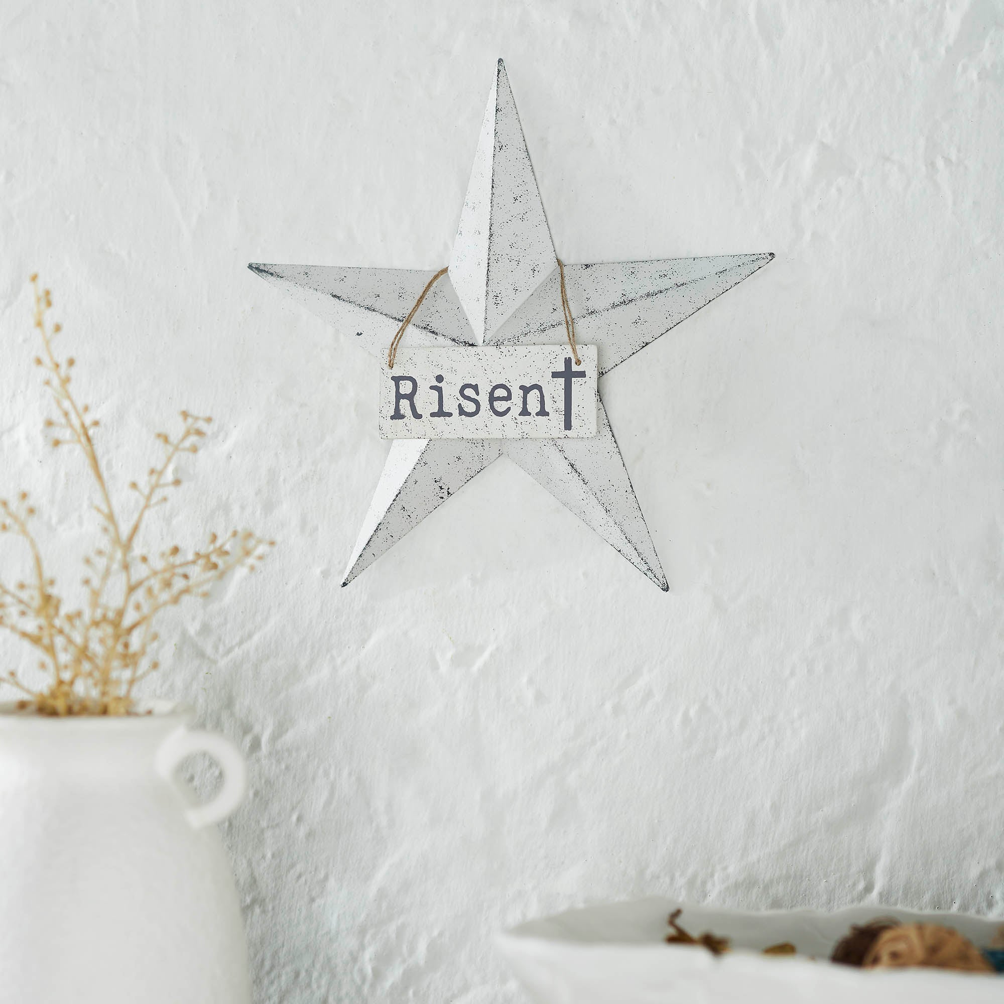Celebrate Grace Metal Star w/ Risen Tag