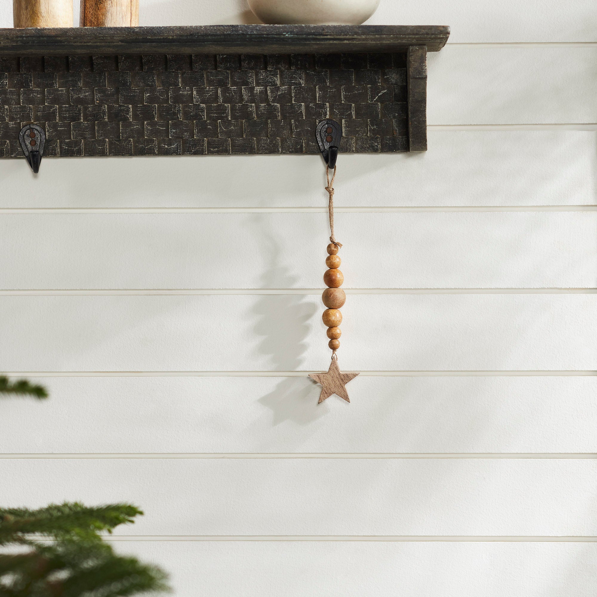 Natural Beads & Star Ornament