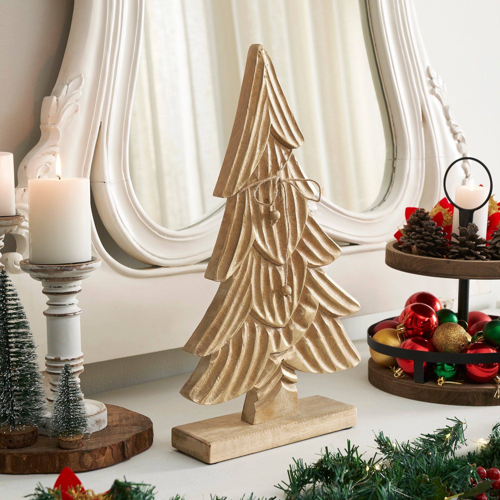 Brushed Gold Wooden Tree