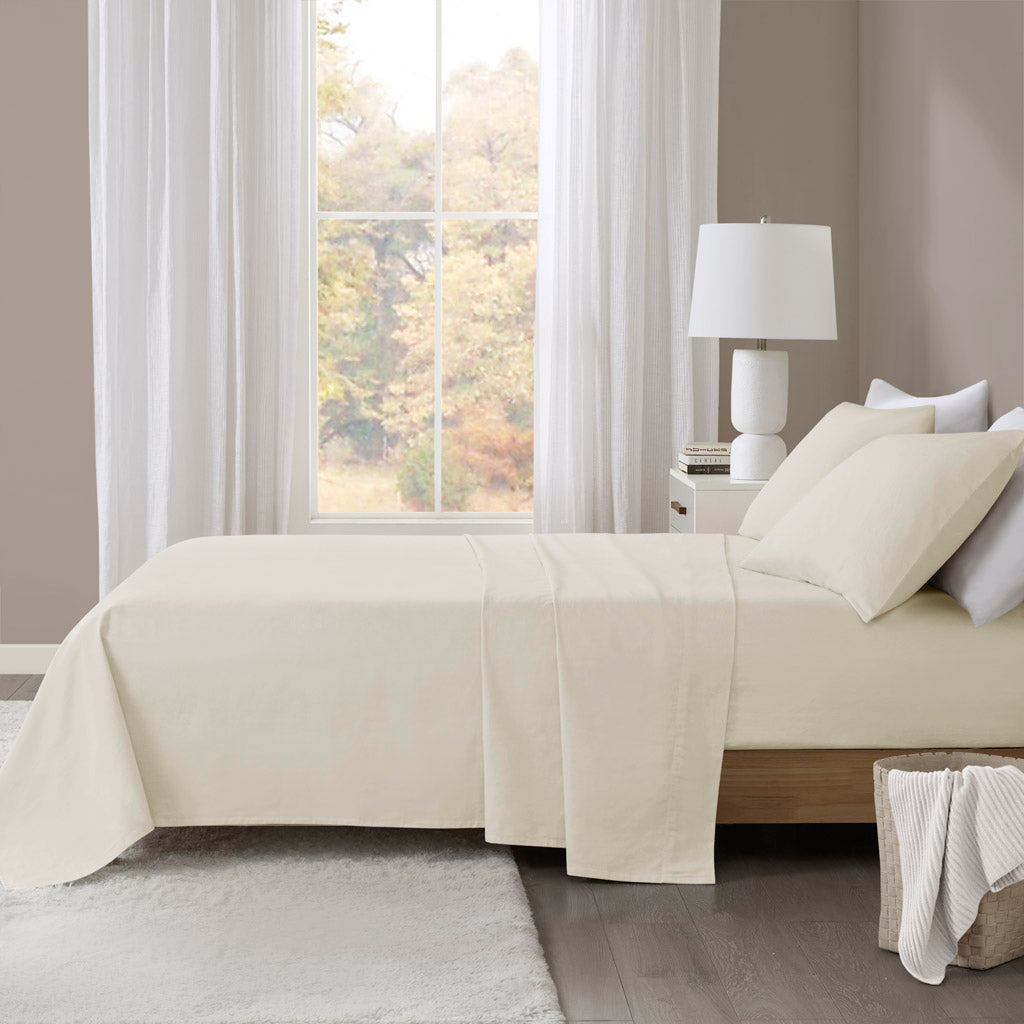 Oversized Flannel 4 Piece Sheet Set