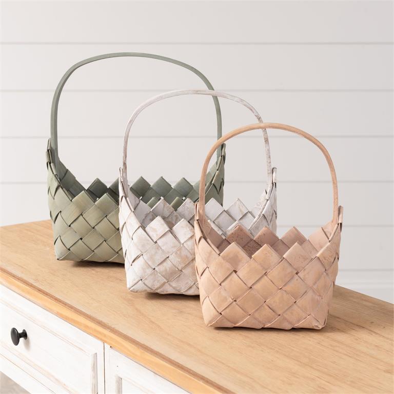 Asst Colors Chipwood Nesting Baskets