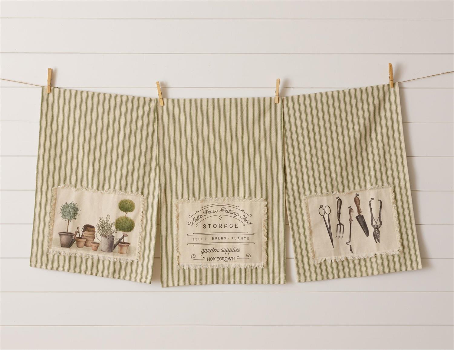Tea Towels - Gardening Tools And Topiaries