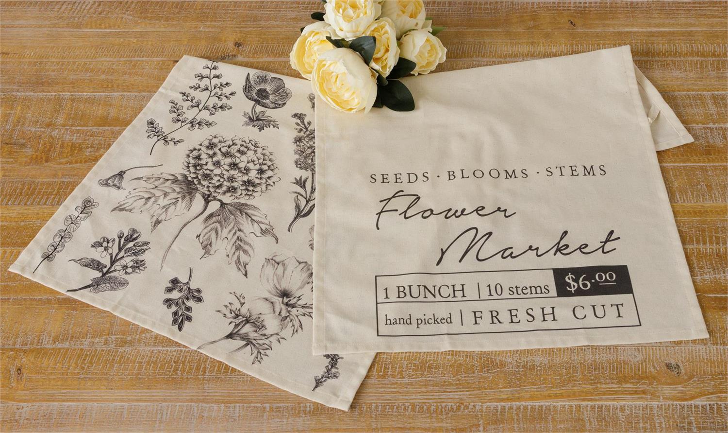 Tea Towels - Botanical Flower Market