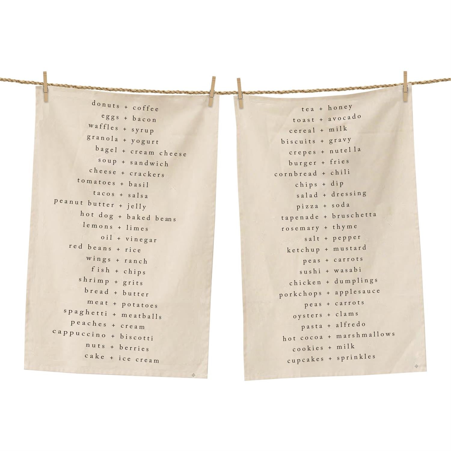 Tea Towels - Food Combos