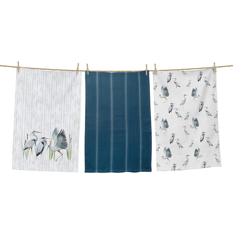 Tea Towels - Blue Heron Dance