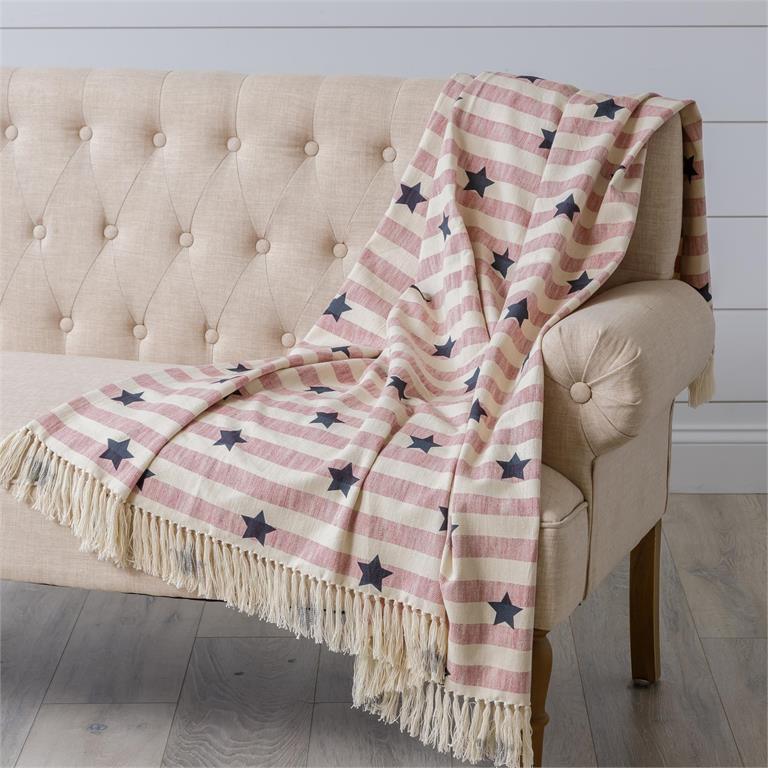 Stars And Stripes Throw