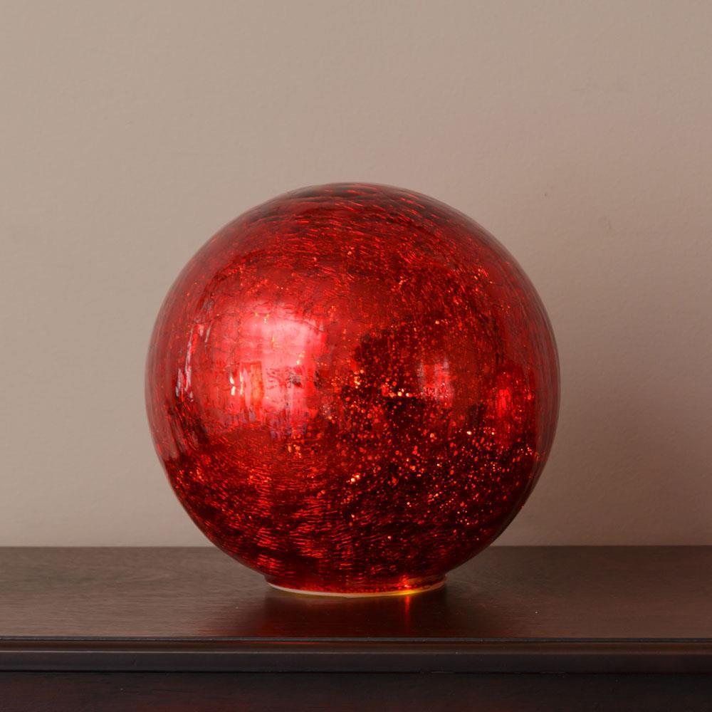 Mercury Glass Red Sphere (S)