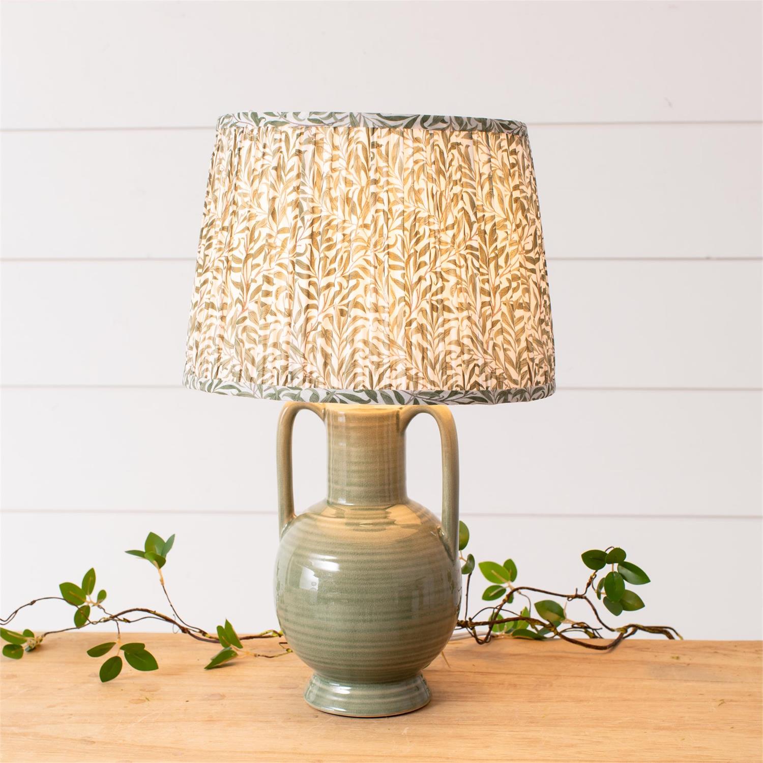 Green Jug With Printed Shade