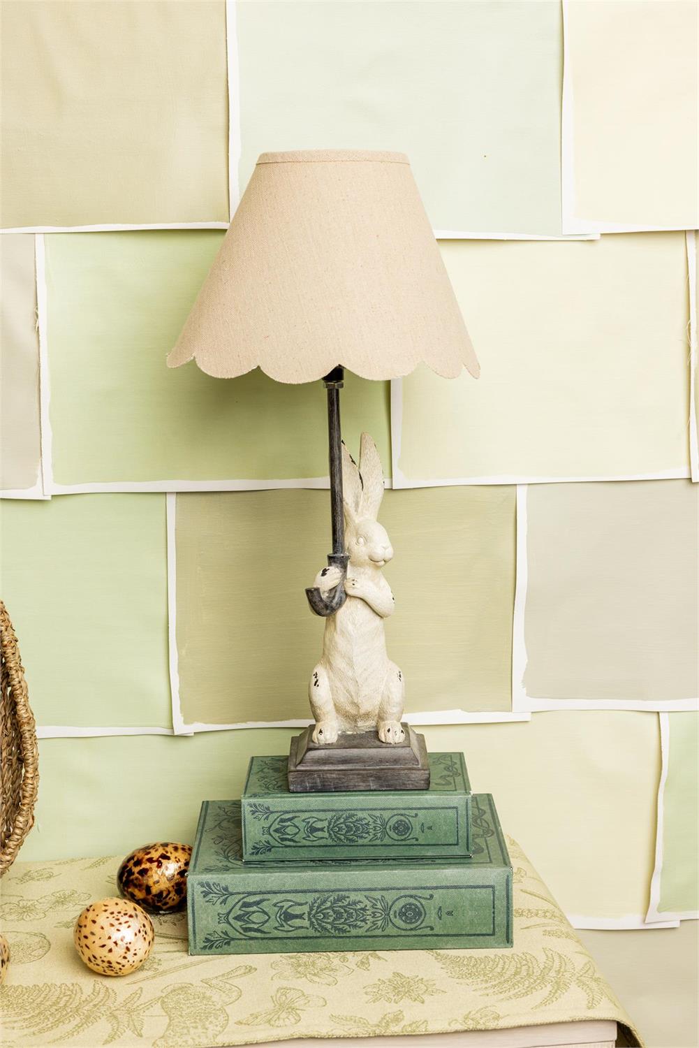 Rabbit w/ Umbrella Shade Lamp