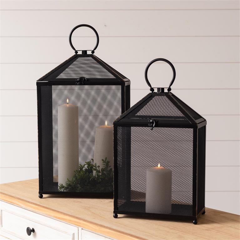 Lantern - Black Mesh Nested