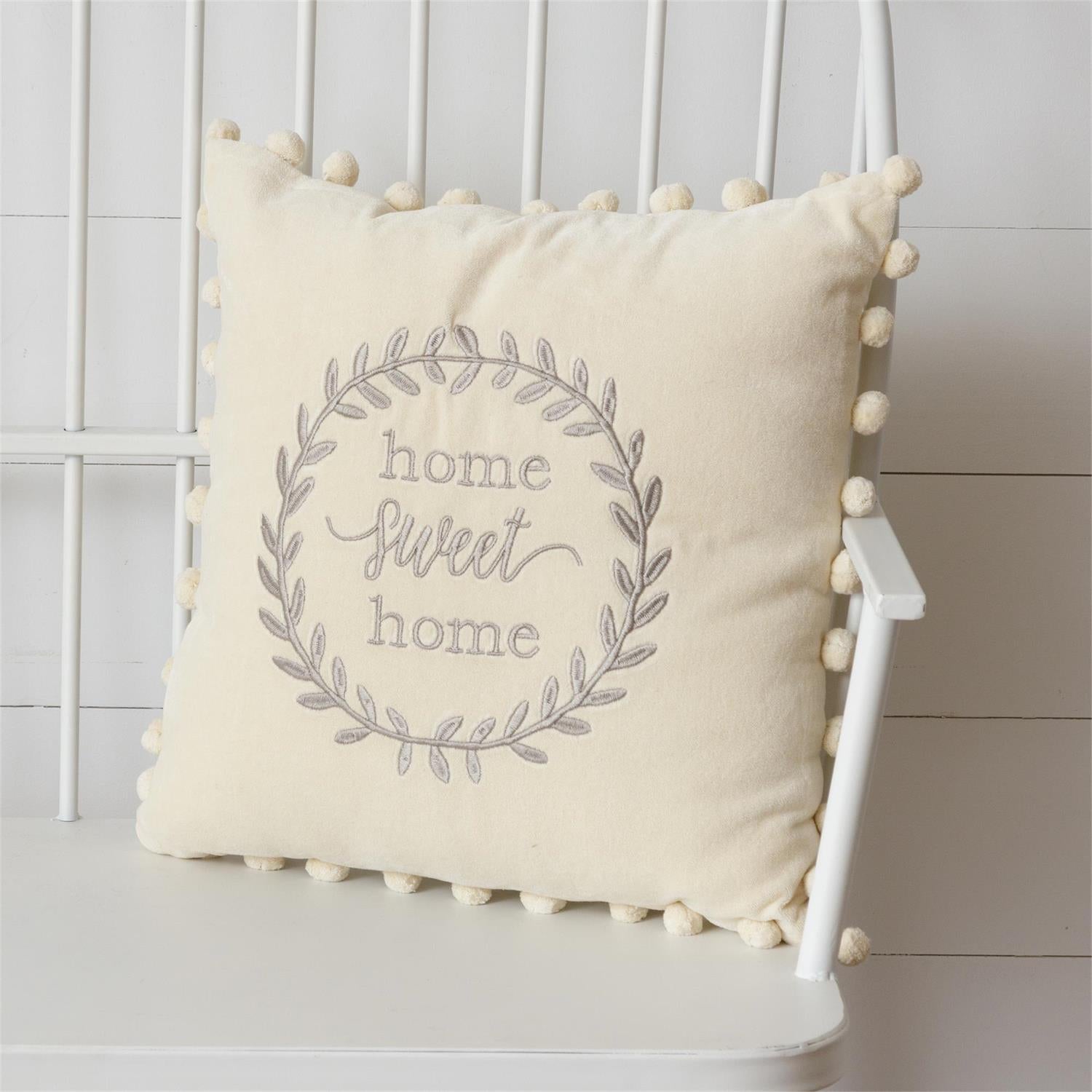 Velvet Pillow - Home Sweet Home