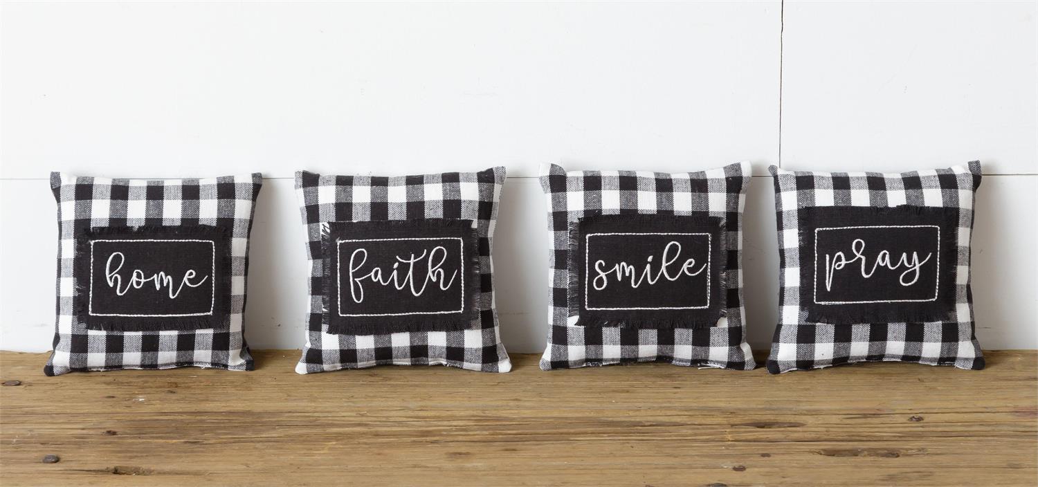 Mini Pillows - Home, Pray, Smile, Faith