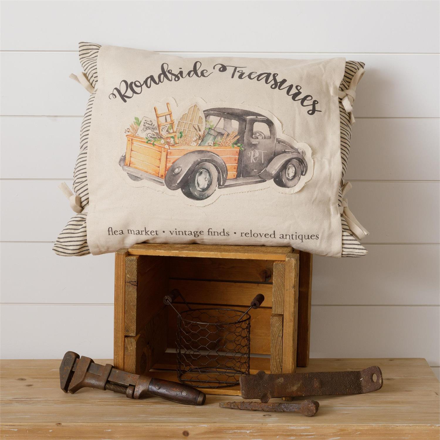 Pillow With Slip - Roadside Treasure