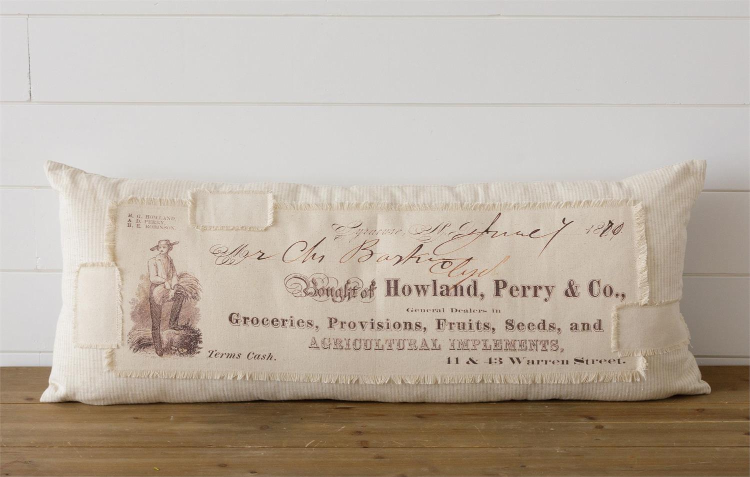 Lumbar Pillow - Antique Feed And Seed Store